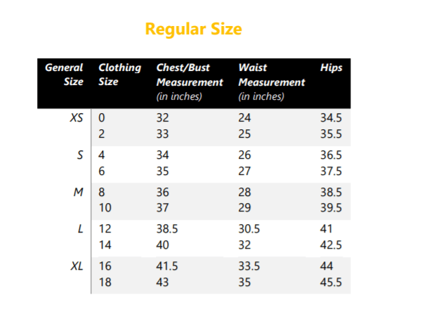 Juglo Women's Clothing Size Chart_1