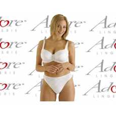 Adore Lingerie [ UK SIZE 16-18 ] 'Trellis' White Thong Panties In Floral...