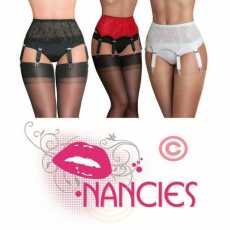 Nancies Lingerie 'All Lace' 6 Strap Suspender / Garter Belt for Stockings (NL55)