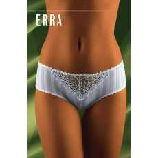 'Wolbar Lingerie' Erra Ladies White Lace Briefs with Embroidery ( UK Size 12 )