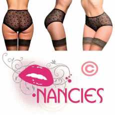 Nancies Lingerie 'Betty' Sheer Lace Retro Style Knickers (NLlbsk)