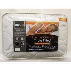 HIGHLIVING@ Quilted Mattress Protector Cover Topper Extra Deep 40cm Triple...