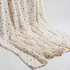 Highliving Soft Fleece Blanket Throw Warm Thick Sofa Bed Polka Dot 150 x 200