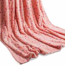 Highliving Soft Fleece Blanke... — Hot pink