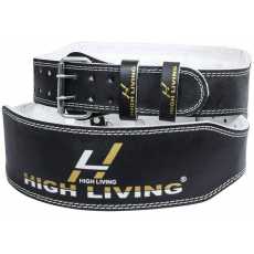 HighLiving ®4" Leather Weight Lifting Belt Back Gym Strap Support FitnessHIGH...