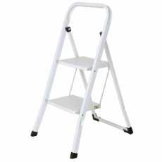 Highliving Foldable 2 Step Ladder Stepladder Non Slip Tread Safety Steel Step...