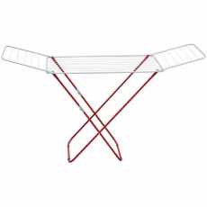 HIGHLIVING  @  20m Folding Winged Clothes Horse Airer Drying Space Laundry...