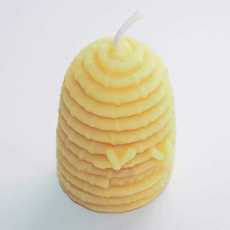 Large Hive Beeswax Candle Handmade in Wales with Organic Beeswax
