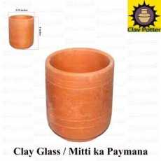 Clay Glass  Mitti ka Paymana  Naturally Cooled & Clay Flavored Drinking...