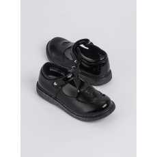 Black Patent T-Bar School Shoes - 7 Infant
