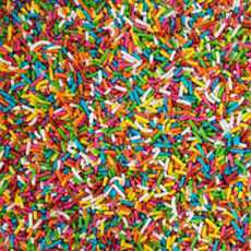 Edible colorful mix vermicelli sprinkles for cake and desserts decoration...