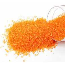 EDIBLE ORANGE GRANULATED SUGAR FOR CAKES, CUP CAKES AND COOKIES DECORATION...