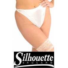Silhouette Lingerie ‘Sirena Collection’ White Satin Thong Style Knickers (...