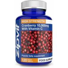 Cranberry Tablets 10000mg with Vitamin C, 120 Vegan Tablets. 4 Months Supply.