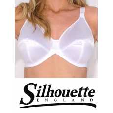 Silhouette Lingerie ‘Sirena Collection’ White Satin Underwired Full Cup Bra...