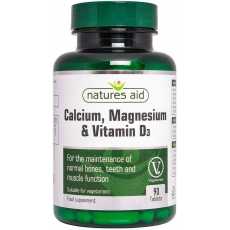 Natures Aid Calcium Magnesium and D3, Helps Maintain Normal Bones, Teeth