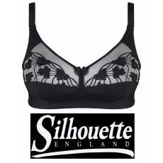Silhouette Lingerie ‘Cascade Collection’ Black Non-Wired Soft Cup Bra UK...