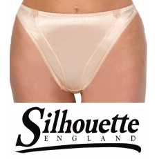 Silhouette Lingerie ‘Sirena Collection’ Caramel Satin Thong Style Knickers (...