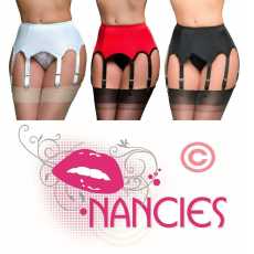 Nancies Lingerie 8 Strap Lycra Panel Suspender Belt for Stockings ( NL3 )