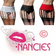 Nancies Lingerie Lace 12 Strap Suspender / Garter Belt for Stockings (NL13)