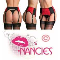 Nancies Lingerie 6 Strap Lace Suspender / Garter Belt for Stockings (NL15)