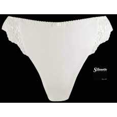 Silhouette Lingerie 'Euphoria Collection' White Thong Knickers with Lace...