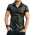 Men's Real Sheep Leather Short Sleeve Shirt Black New Style Party Club Shirt