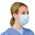 HIGH LIVING ® High Quality Medical Surgical Dental Face Mask, 3 Ply, Blue 50 pcs