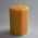 Organic beeswax octagonal pillar candle – 75hr burning time – handmade in Wales