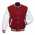 Classic Varsity Letterman bomber jacket- Red Wool Body & White Leather Sleeves