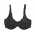 Silhouette Lingerie ‘Sirena Collection’ Black Satin Underwired Full Cup Bra...