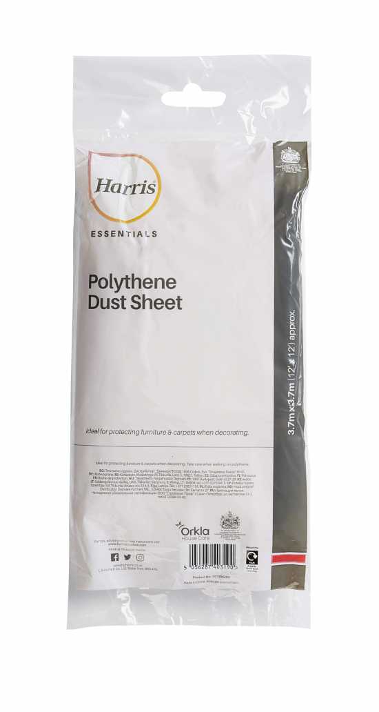 Harris Essentials Dust Sheet 3.7m x 3.7m