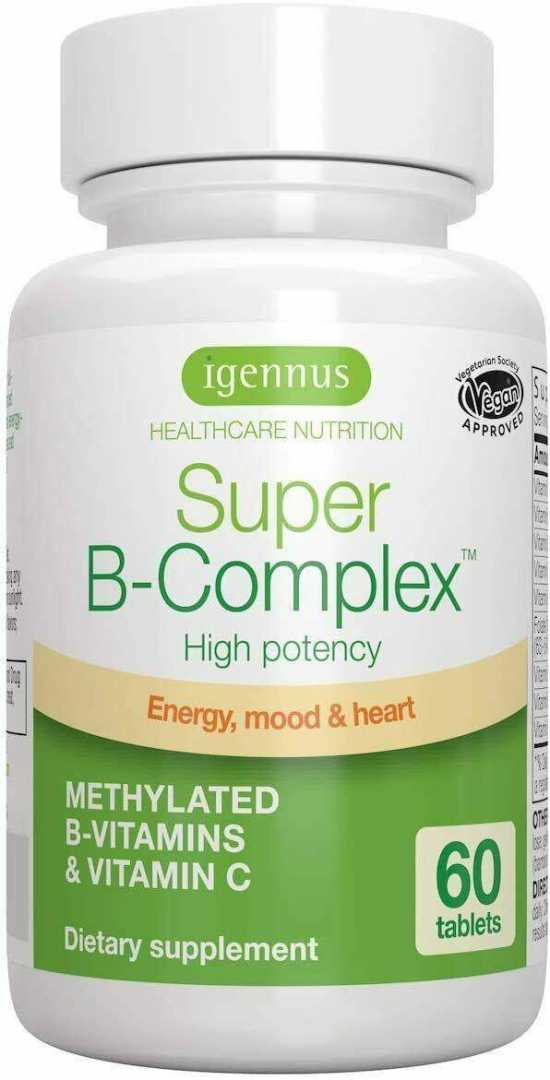 B-Complex - High Strength B Vitamins with folate, B6 & B12 B5 Plus Vitamin C