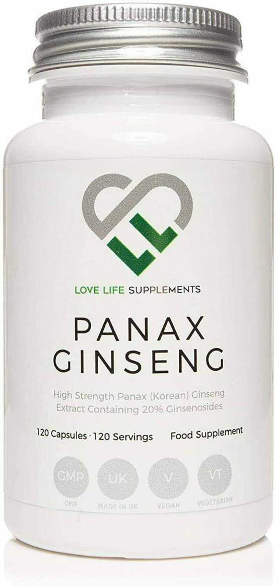 Panax Ginseng by LLS | 120 High Strength Capsules (4 Month Supply) | 300mg