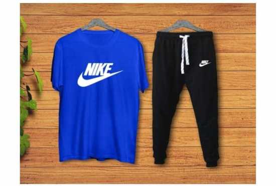 Mens Tracksuit Summer Sports Nike Suits T-shirt + Trouser Two-piece Outfit