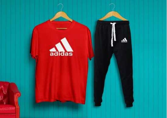 Mens Tracksuit Summer Sports Adidas Suits T-shirt + Trouser Two-piece Outfit