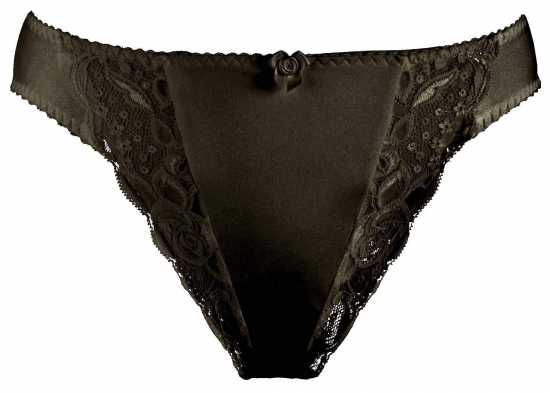Silhouette Lingerie ‘Paysanne Collection’ Black Floral Lace Brief Style...