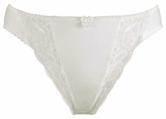 Silhouette Lingerie ‘Paysanne Collection’ White Floral Lace Brief Style...