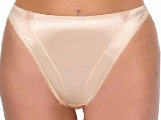 Silhouette Lingerie ‘Sirena Collection’ Caramel Satin Thong Style Knickers (...