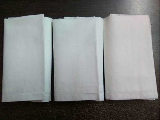 HIGHLIVING @ 12 White Large Hankies Handkerchief Cotton for Men Gift Set...
