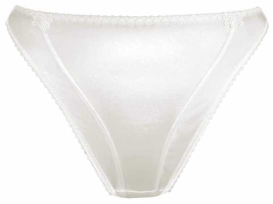 Silhouette Lingerie ‘Sirena Collection’ White Satin Thong Style Knickers (...