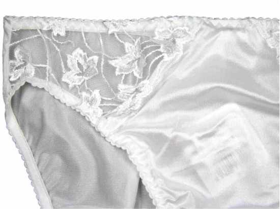 Silhouette Lingerie ‘Cascade Collection’ White Floral Lace Brief (3104w)