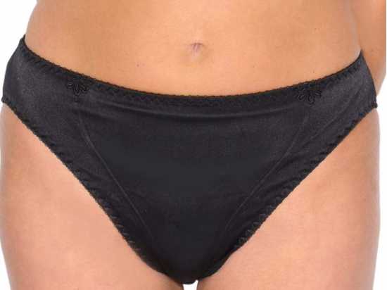 Silhouette Lingerie ‘Sirena Collection’ Black Satin Brief Style Knickers (...