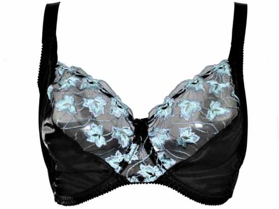 Silhouette Lingerie ‘Cascade Collection’ Black & Blue Underwired Balconnette...
