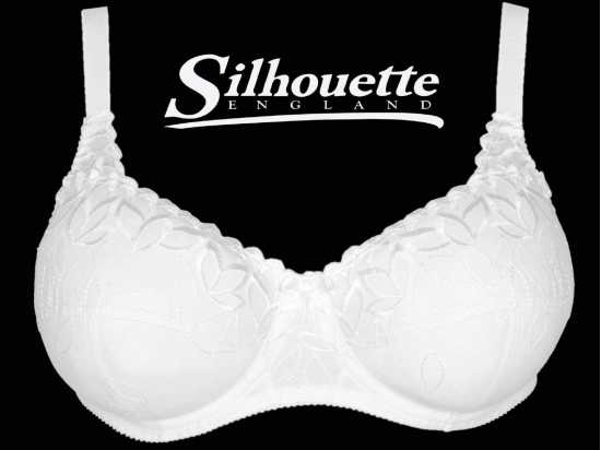 Silhouette Lingerie 'Fresco Collection' White Underwired Balconette Bra with...