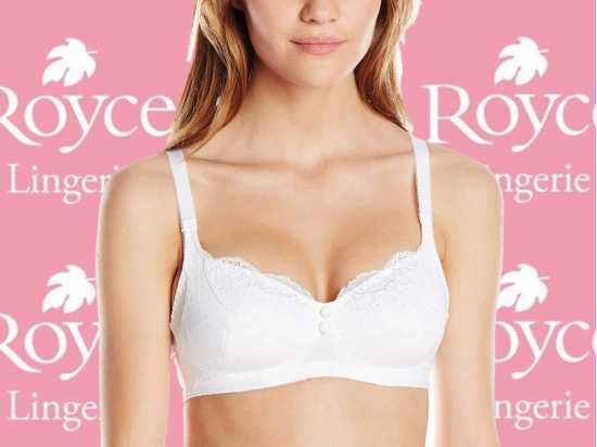 Royce Lingerie [ UK SIZE 32B ] Women's Caress Olivia Bilateral Pocketed...