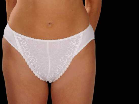 Silhouette Lingerie 'Fresco Collection' White Cotton Brief Knickers with...