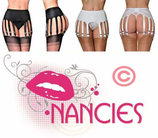 Nancies Lingerie Lycra 14 Strap Suspender / Garter Belt for Stockings (NL70)