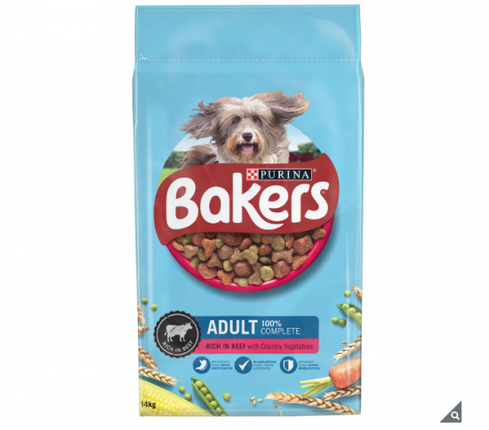Bakers Adult Dry Dog Food Beef and Vegetables 14kg