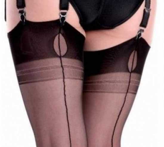 Fully Fashioned Point Heel Stockings (FFP)